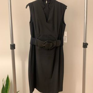 Antonio Melani Belted Black Dress